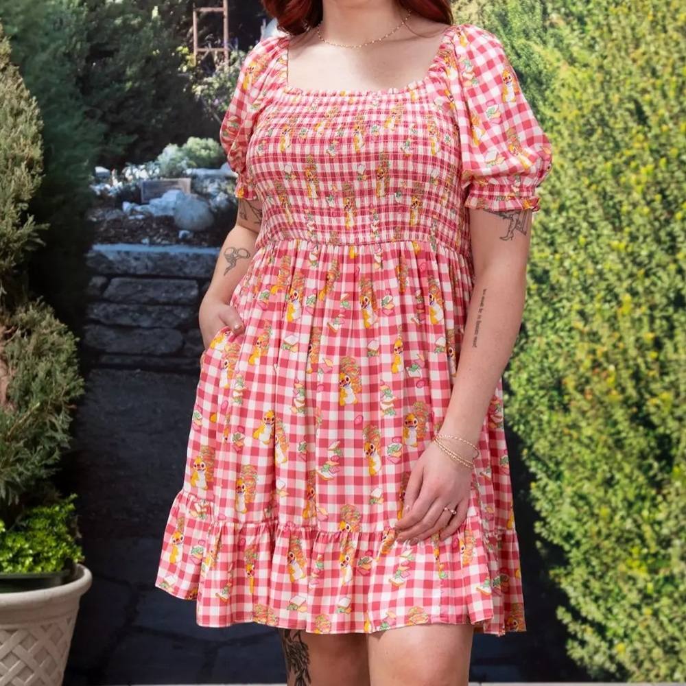 Disney Lilo & Stitch Reuben Gingham Plus Size Smock Dress Boxlunch‎